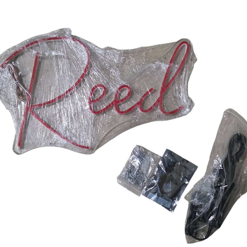 Personalized Custom Red LED/ Neon Light Up Sign "Reed"